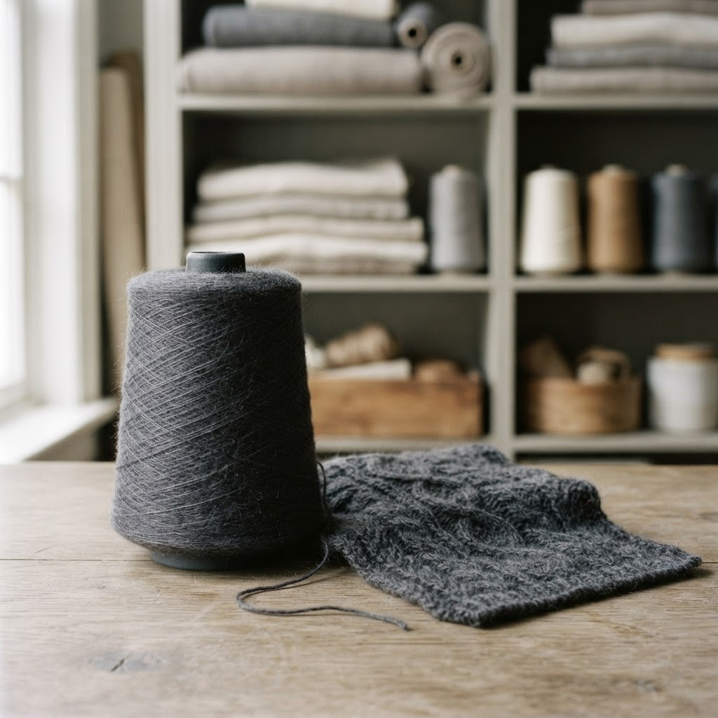 Charcoal Cashmere Yarn