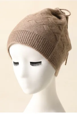 Custom Double Used Knitting for 100 Cashmere Collar and Hat
