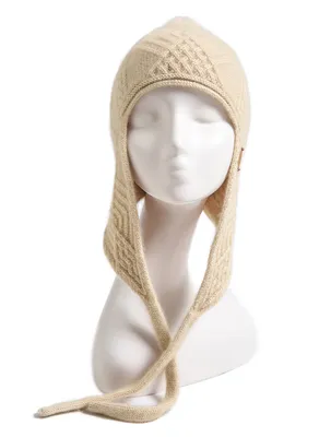 New Design Winter Cute Kids Fur POM Cashmere Hat 1