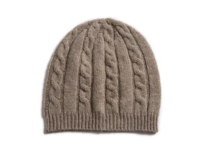 Cute Cable Knitted Pure Cashmere Baby Set Hat Gloves Shoes 1