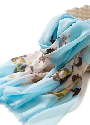 Digital Printing Spring Summer Wool Scarf
