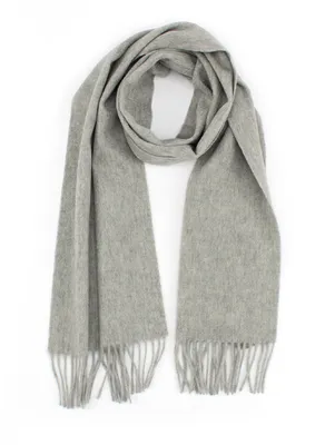 Solid Color Fleece Wool Scarf Unisex 1
