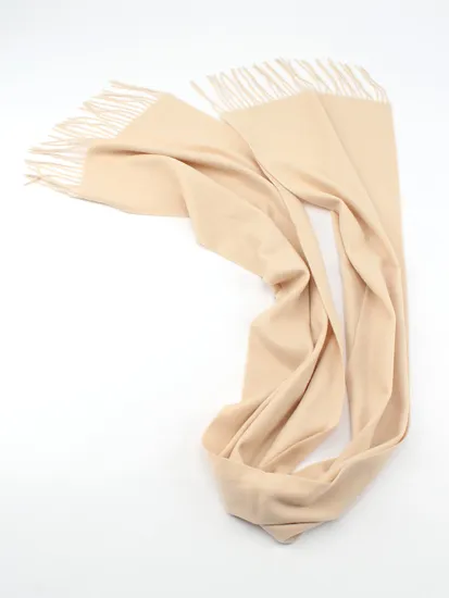 Solid Color Plaid Winter Wool Scarf 1