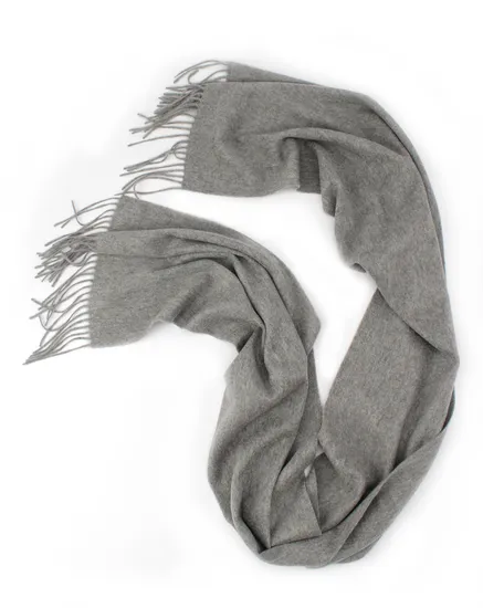 100 Wool Mens Scarf Plain Pattern 1