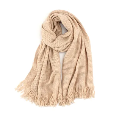Long Plain Color Wool Scarf Factory China 1