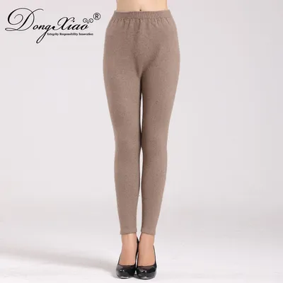 High Waisted 100 Cashmere Trouser Pants 1