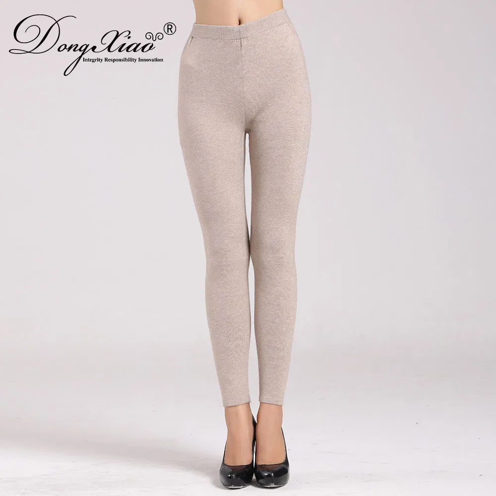 Computer Knitted Pure Cashmere Pants Women 2