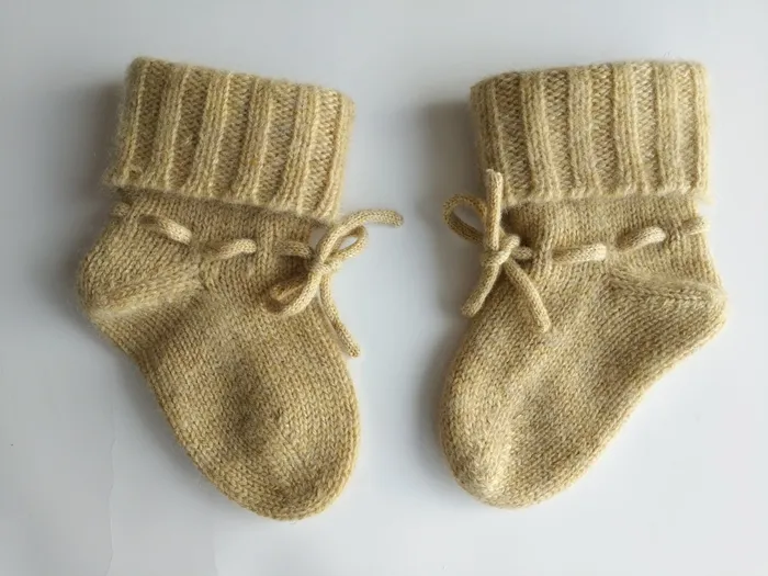 Super Soft Knitting Pure Cashmere Baby Socks 2