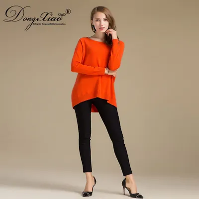 New Wool Cashmere Top Long Sleeve Women Pullover Sweater 1