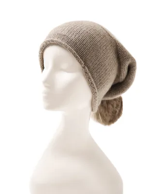 Amazon Hot Sale Warm Soft Ladies Cashmere Knitted Beanie 1