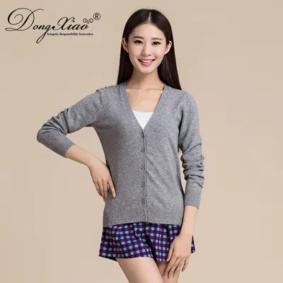 Best Sale 100 Cashmere Sweater Ladies V Neck Cardigan 1