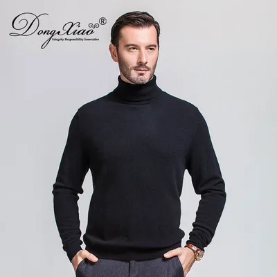 Cashmere Turtleneck Man Pullover Sweater 1