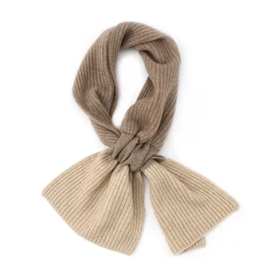 Ribbon Knitted 100 Soft Cashmere Children Scarf 1