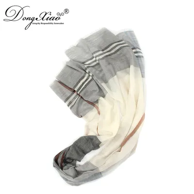 Long Checked Super Soft Digital Print Cashmere Scarf Shawl 1