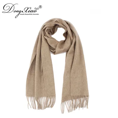 Natural Undyed Color Pure Cashmere Scarf Unisex 1