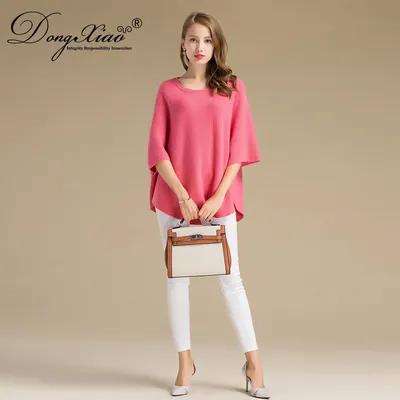 New Design Batwing Sweater Knitting Pattern Pullover 1