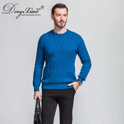 2020 Latest Design Cashmere Round Neck Sweater Pullover 1