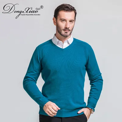 Fashion Knit Wool Cashmere Men Knitwear Sweater 1