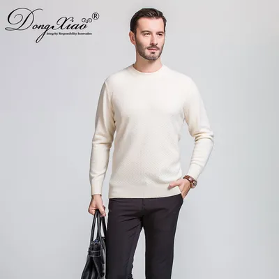 Cashmere Wool Diomand Pattern 12gg Men Sweater 1