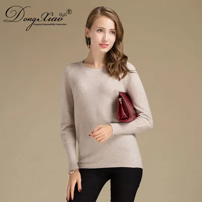 Fashion Jumpers Pure Cashmere Women s Crew Neck Sweater 1