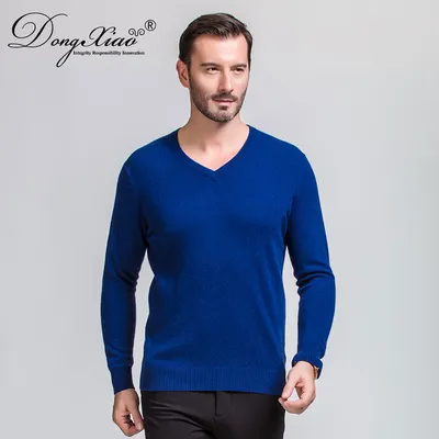 Regular Thickness Casual 100 Cashmere Long Sleeve Sweater 1