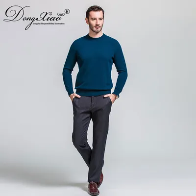 Men s Autumn and Winter Basic Style Cashmere Sweater 1