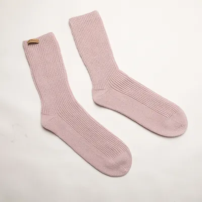 High Rib Stockings Pure Cashmere Women Dress Socks 1