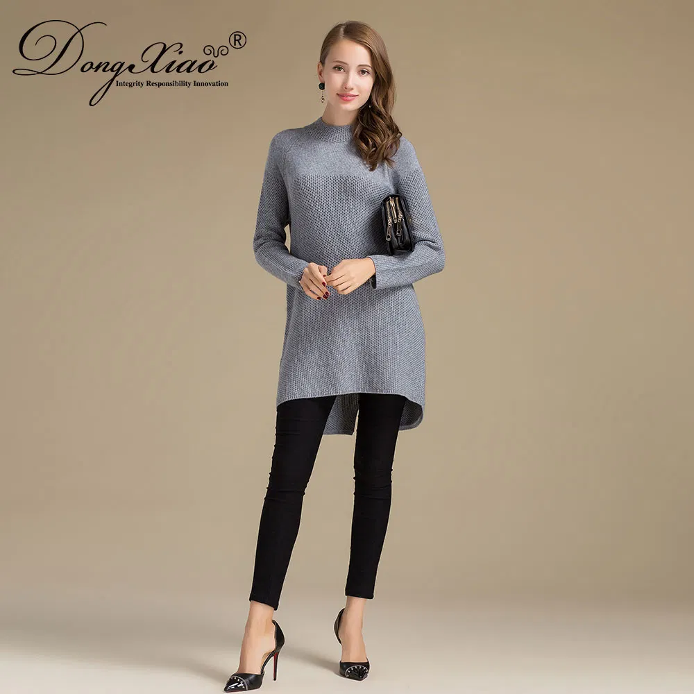 Thickness Knitwear Women s Long Sleeve Long Style Cashmere 2