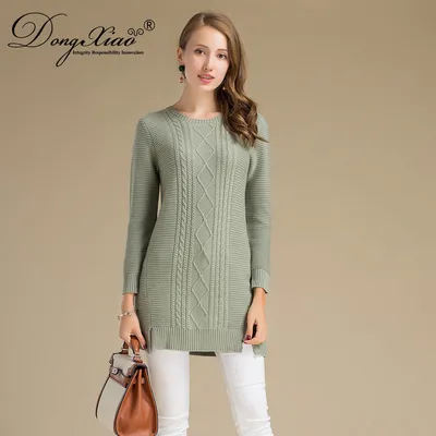 Solid Color Winter Comfortable Woman Woolen Sweater 1