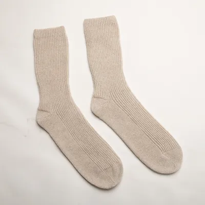 Customized Knitted Thick Winter Cashmere Socks for Women 1