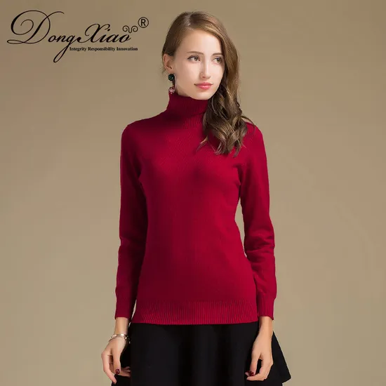Various Color Plain Knitting Luxury Cashmere Pullover Sweater 1