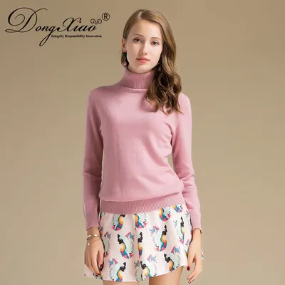 Fashion Winter Pullover Women s Turtleneck Sweater Long Sleeves 1