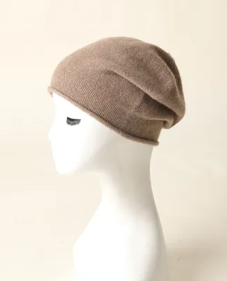 Custom Pure Cashmere Slouch Beanie Hat Unisex 1