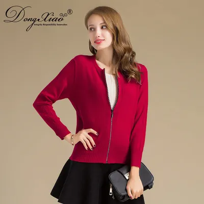 Wholesale Wool Cashmere Plain Cardigan for Women 1