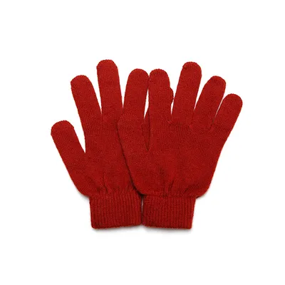 Classic Full Finger Knitted Pure Cashmere Gloves 1
