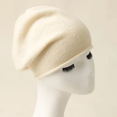 Luxury Cashmere Warm Winter Ski Beanie Hat 1