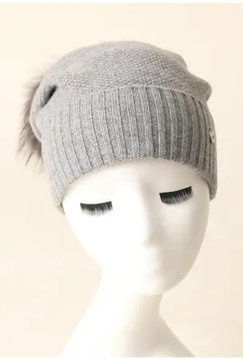 Women Thick Winter Cap Custom Adult POM Beanie Hat 1