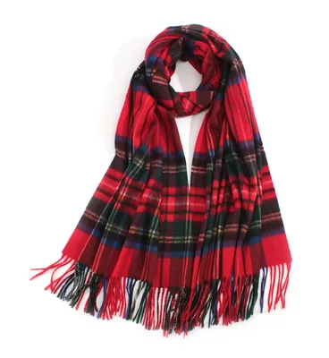 Hot Sale Pashmina Scarf 100 Cashmere Tartan Shawl 1