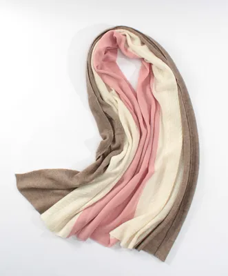 Lady Fashion Knitting Cable Scarf Mixed Color Cashmere Shawl 1