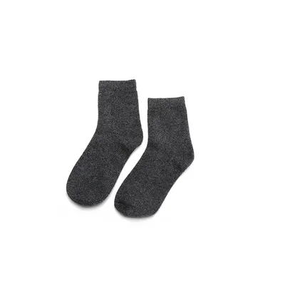 Wholesale Plain Knitting 100 Men Cashmere Socks 1