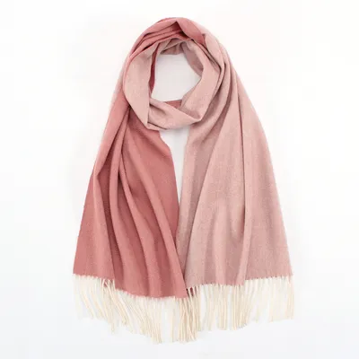 Yarn Dyed Long Style Double Side Cashmere Scarf 1