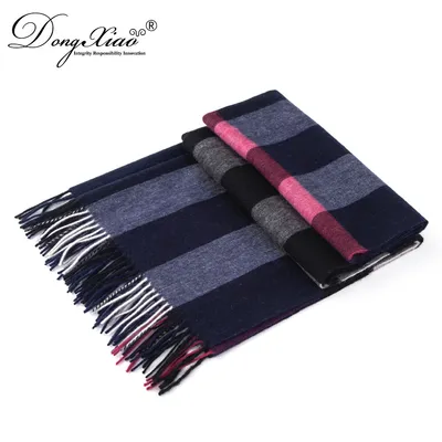 Merino Wool Neck Scarf Men Winter 1