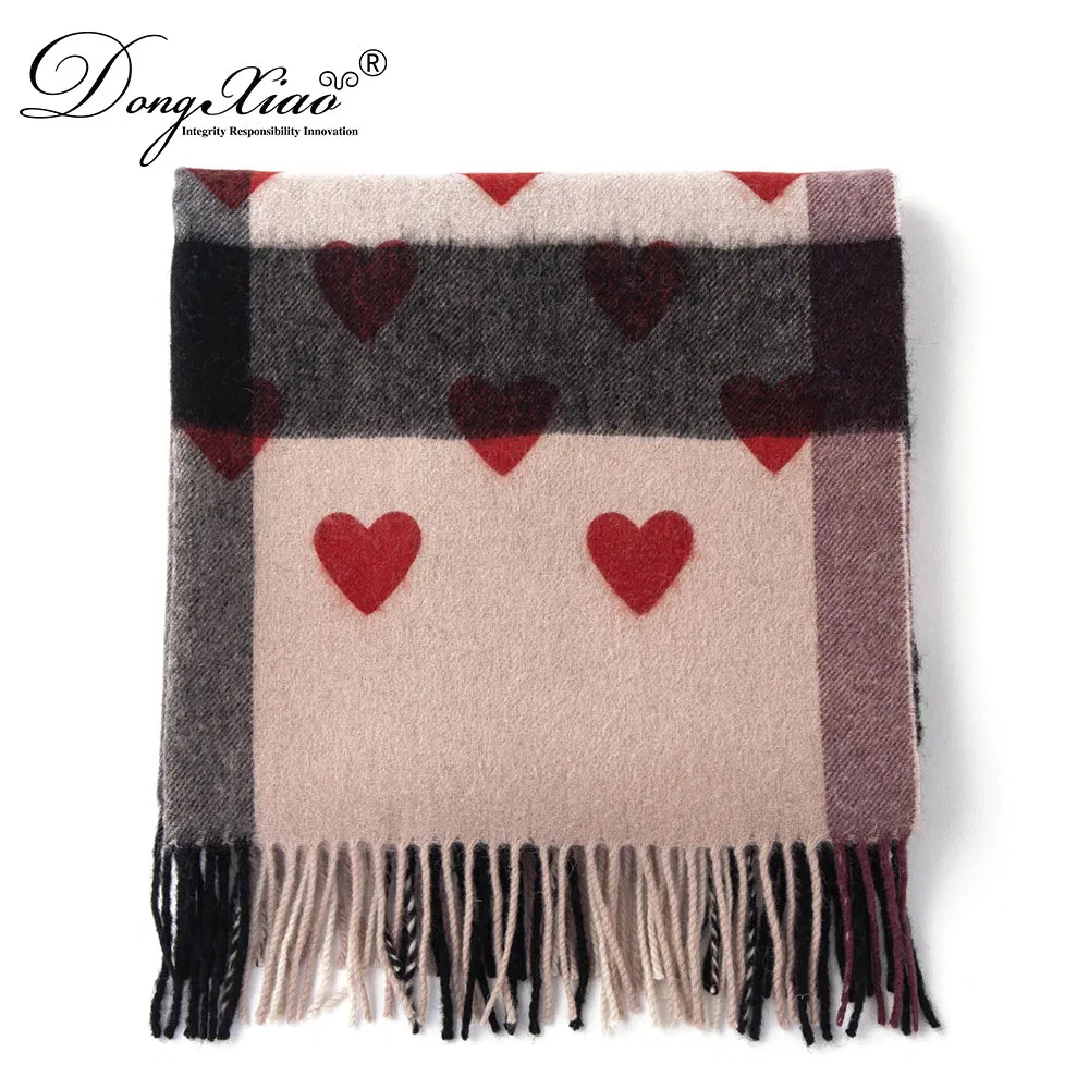 Custom Design Wool Scarf with Heart 2