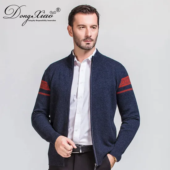 New Style Business Merino Wool Cashmere Men High Neck Sweater 1