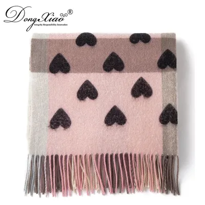 100 Wool Scarf Women Woven Scarf 1
