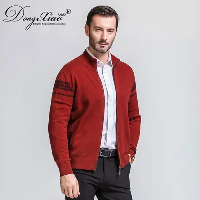 Outwear Wool Cashmere Sweater Thick Long Sleeve Cardigan 1