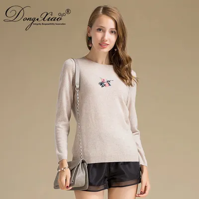 12gauge 100 Pure Cashmere Intarsia Sweater for Lady 1