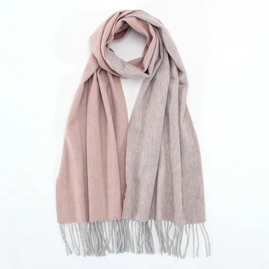 Two Color Design Cashmere Woven Scarf for Women 1