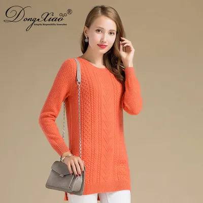 New Fashion Thickness Knitting Round Collar Sweater for Lady 1