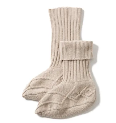 Home Wear Indoor Use Cashmere Shoe Socks 1